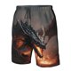 thumbnail image 4 of Fotbe Fiery Black Dragon Attack Trajes de Baño Estampados para Hombre, Shorts de Verano de Secado Rápido, Ropa de Playa, Bañadores-Large, 4 of 6