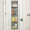 thumbnail image 3 of Hyasfey Storage Hanging Bag Organizer Strong Load-Bearing Large Capacity Simple Installation Multipurpose Storage Holder with Metal Hooks, 3 of 8
