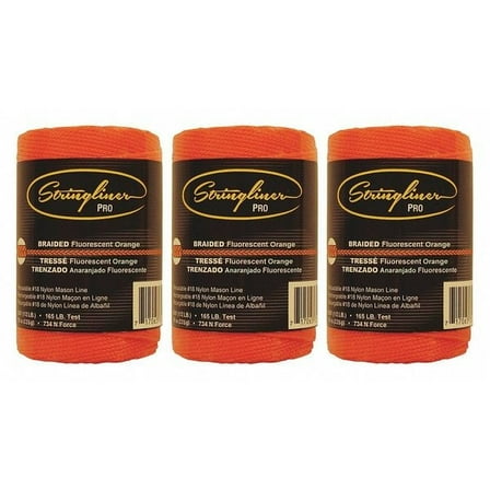Stringliner Mason's Line,FluorOrange,Nylon,500',PK3 35459