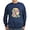 Navy, variant on CafePress - Mardi Gras Flamingo Sweatshirt - Classic Crew Neck Sweatshirt