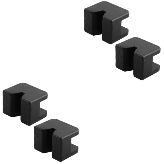 2 Pack Jack Rail Frame Headphone Stands Pad Car Adapter Black