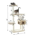 thumbnail image 4 of GleePet 57" real wood Cat Tree GP78560321 Beige, 4 of 6