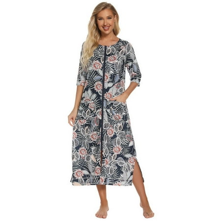 

FEREMO Plus Size Nightgown Sleepwear Womens Sleep Shirts for Women