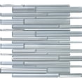 thumbnail image 2 of Apollo Tile 5 Pack Blue Gray 11.8-in x 12.2-in Linear Polished Matte Glass Mosaic Tile (5.00 Sq ft/case), 2 of 4