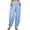 Sky Blue, variant on JINMGG Cargo Pants Women Plus Size Womens Fashion Fashion Women Summer Casual Loose Cotton and Linen Pocket Solid Trousers Pants