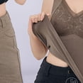 thumbnail image 6 of PBFRDSJ Women's Lace Camisole Tank Top Seamless Tummy Control Compression Shapewear Camisoles V Neck Ribbed Slim Fitted Tops, 6 of 6