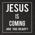 thumbnail image 5 of Wild Bobby Jesus Is Coming Are You Ready? Inspirational/Christian Women Tri-Blend Racerback Tank Top, Vintage Black, Medium, 5 of 5