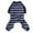 Blue, variant on Moocorvic Pet Pajamas for Small Dogs Cats, Striped Pet One-Pieces Suits Four-Leg Long Sleeve Bodysuit Breathable Cozy Jumpsuit(Dark Red,XS)