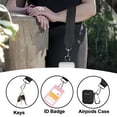 thumbnail image 3 of Phone Strap with Zippered Pouch, Clip and Go Strap for Phone with Wallet Crossbody, Cross Body Phone String with Zipper Wallet Pouch, Adjustable Phone Strap Crossbody (Champagne), 3 of 7