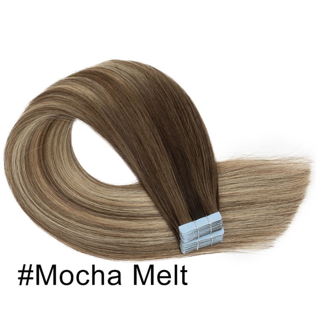 Typpkmm Nueva ExtensióN De Cabello Humano De 24 Pulgadas De Largo