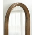 thumbnail image 7 of Kate and Laurel Hartman Farmhouse Arched Wall Mirror, 20 x 30, Natural Wood, Decorative Modern Wall Accent with Arch Shape, 7 of 7