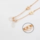 thumbnail image 5 of Collar Cadena Estrellas Lentes Cubrebocas Gafas Oro Lam 14k dorado Unitalla, 5 of 7