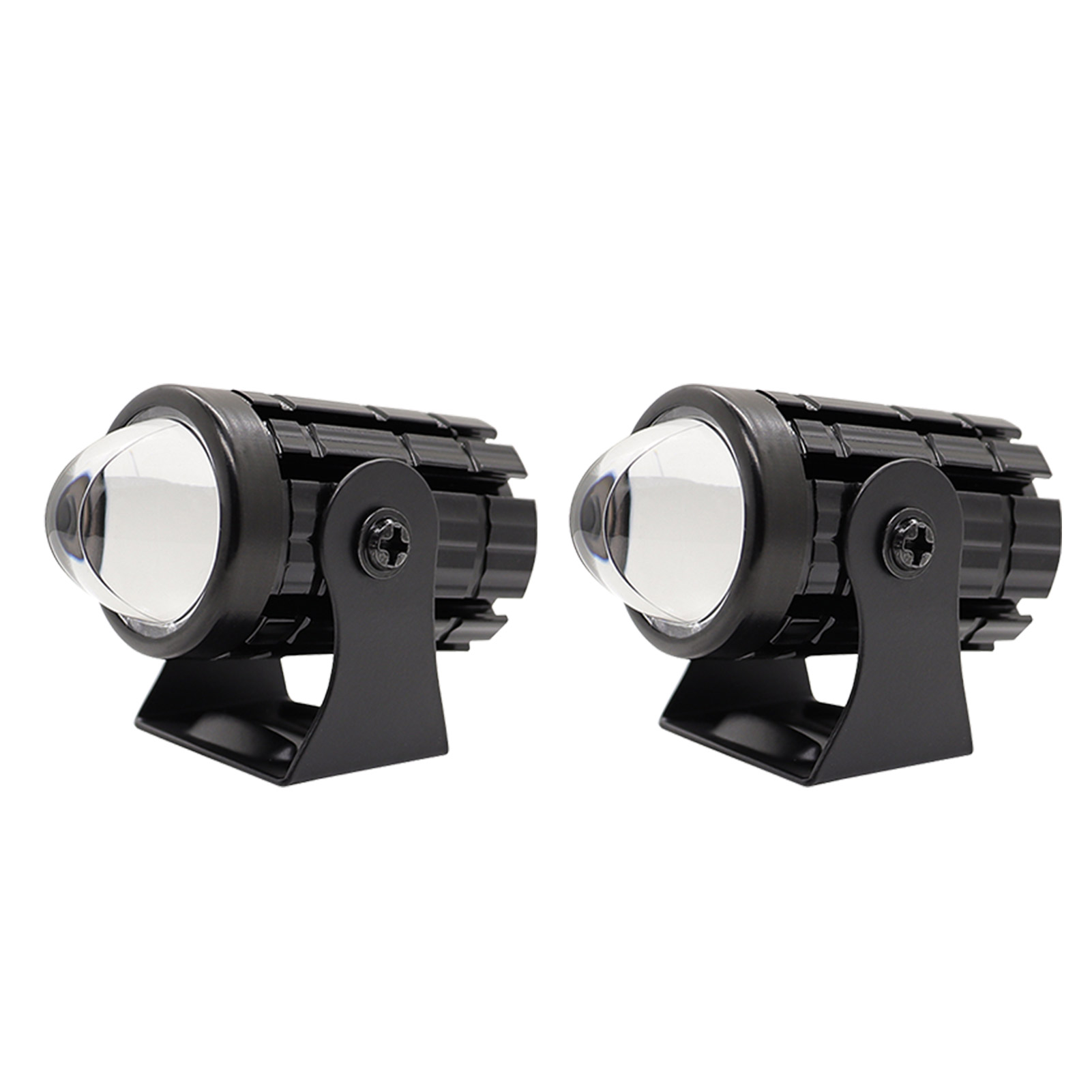 2Pcs Motorcycle LED Driving Light 60W 6000K Spot Beam Round LED Work