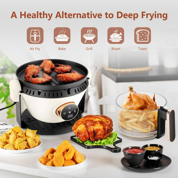 New Air Fryer With Frying Pan Combo Non Toxic Non Stick Easy