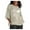 Beige, variant on Fartey Loose Fit Cotton Linen Shirts Women Plus Size Summer 3/4 Sleeve Tops Crew Neck Floral Print Casual Blouses Comfort Lightweight Beach T Shirts
