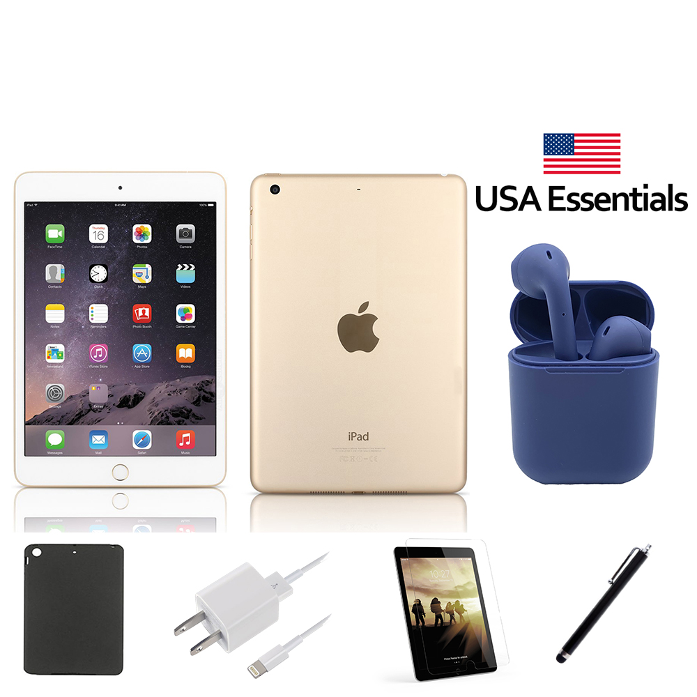 Restored | Apple iPad Mini 3 | 7.9-inch | Wi-Fi Only 16GB | Bundle