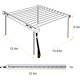 thumbnail image 5 of Parrilla para acampar - Parrilla para acampar compacta portátil Tubo de parrilla plegable de acero inoxidable Mochileros al aire libre, 5 of 7