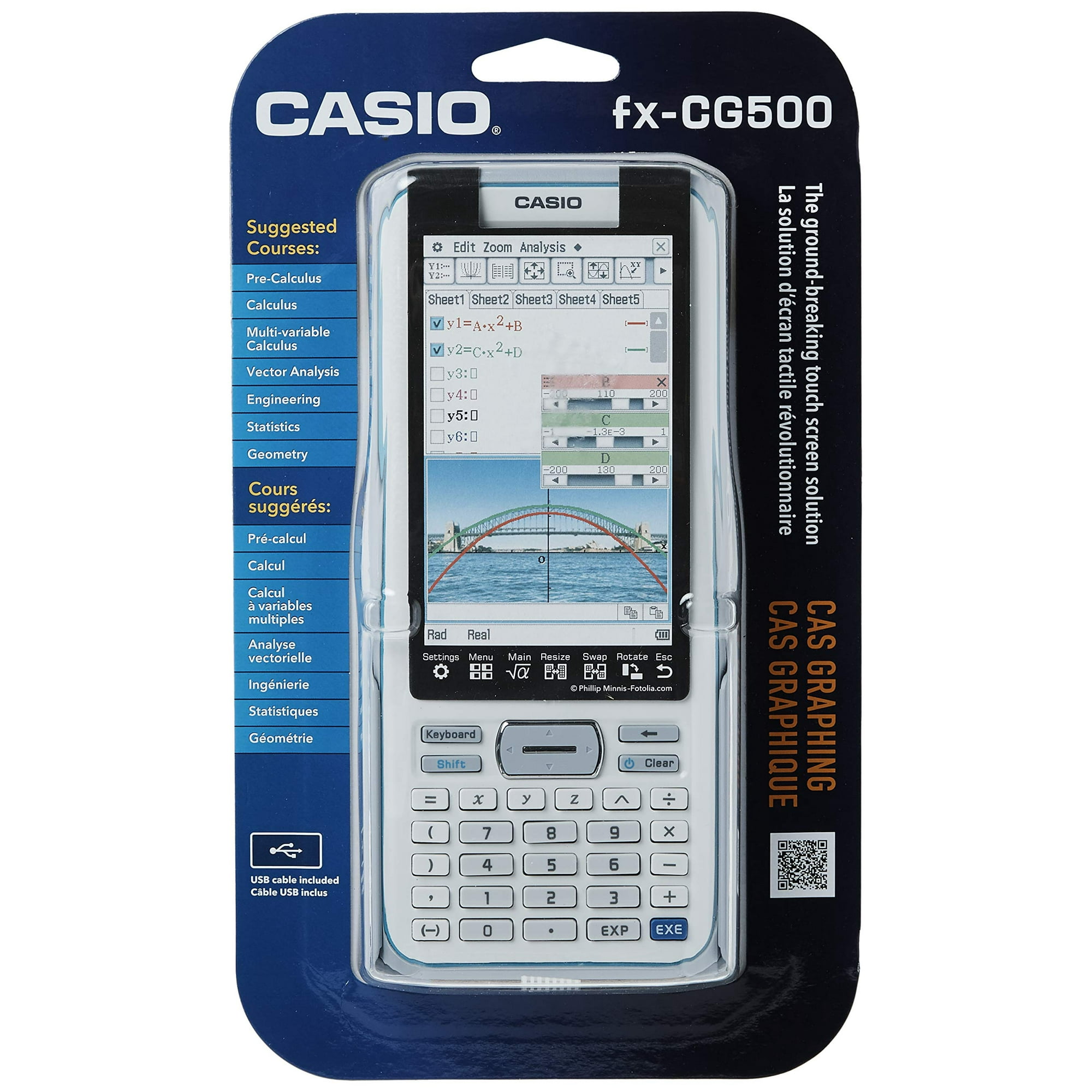 Casio Prizm FX CG500 Color Graphing Calculator Walmart