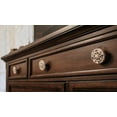 thumbnail image 5 of Zeckos White Cast Iron Compass Rose Drawer Pull Cabinet Knobs Set of 12, 5 of 12