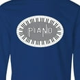 thumbnail image 4 of Inktastic Piano Keys Oval Long Sleeve Youth T-Shirt, 4 of 5
