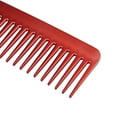 thumbnail image 5 of Unique Bargains Wide Tooth Hair Comb Hair Detangling Comb Wet and Dry Plastic Red, 5 of 6