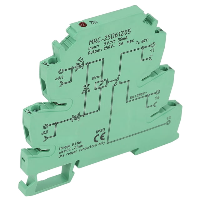 Module de Relais, MRC-25D61Z05 Relais de Contact Électromagnétique 5V PLC Relais Élégant et Moderne