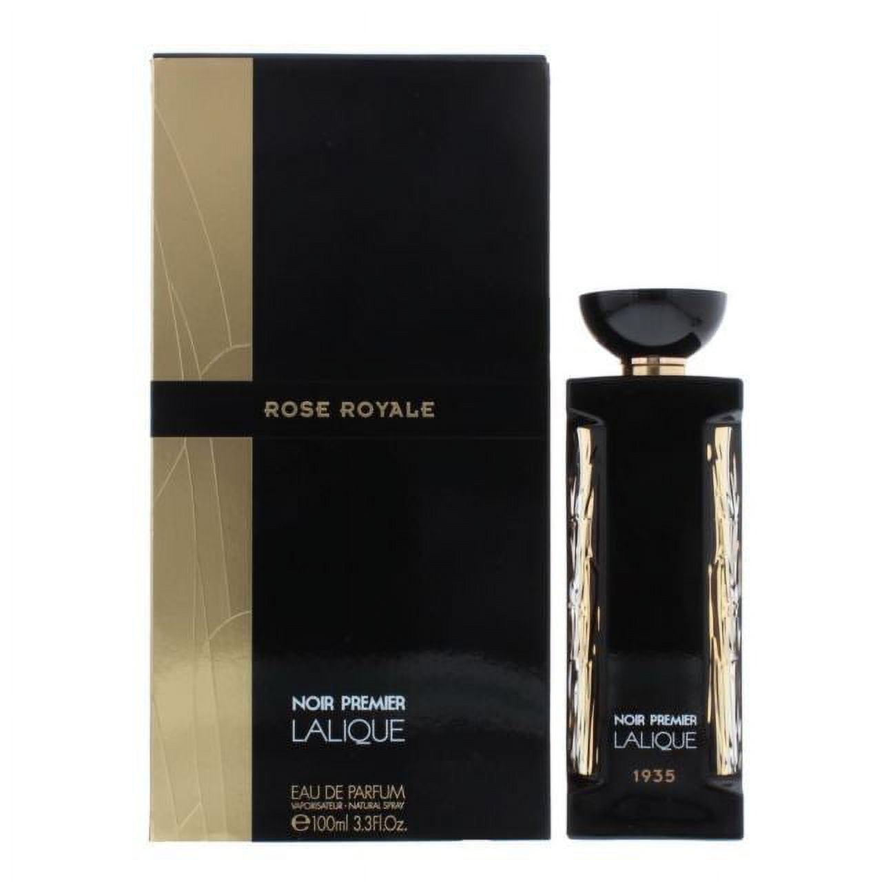 Rose Royale Eau de Parfum Spray by Lalique - 3.3 oz