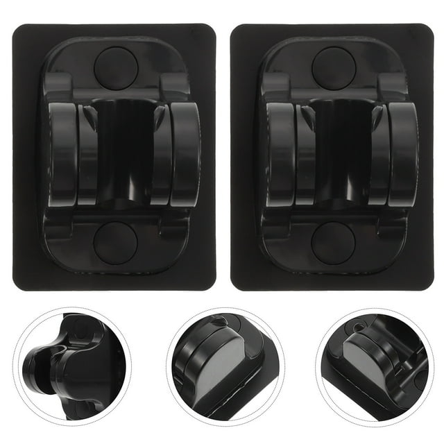 ADDHAT 2Ud Soporte Universal Para Cabezal De Ducha Negro Ajustable Con Material ABS Resistente