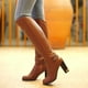 thumbnail image 5 of Botas altas Botas de caballero Tacón cuadrado pero botas hasta la rodilla Botas hasta la rodilla Botas de mujer de talla grande Botas Martin, 5 of 5