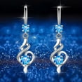thumbnail image 2 of SUSHANG Romantic Zircon Earrings Luxury Simple Water Drops Shiny Diamonds Fashion Women'S Earrings Earrings Zircon Earrings with Diamond Earrings, 2 of 9