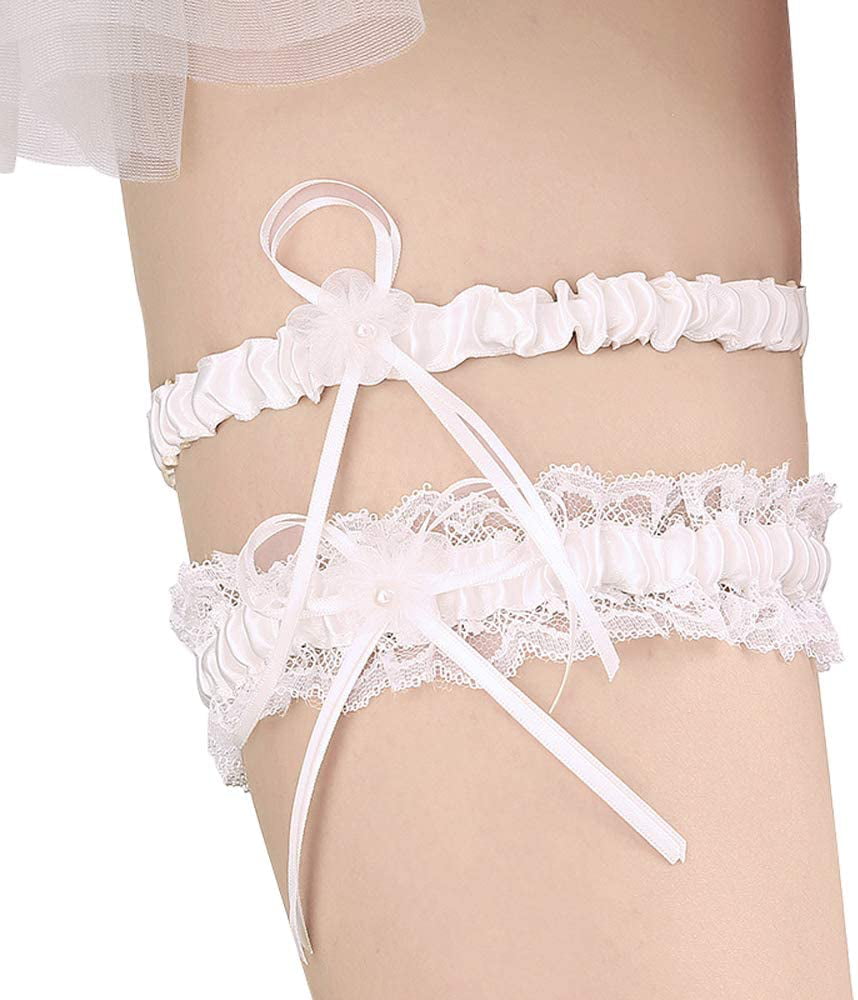 Women Lady Bridal Elastic Lace Garters Leg Belt Ring Wedding Party AccessorieRU 