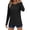 Black, variant on Women's Sun Protection Athletic Top, Long Sleeve Outdoor Sports Shirt, Breathable Performance Running Tee, UPF 50+ Casual Wear