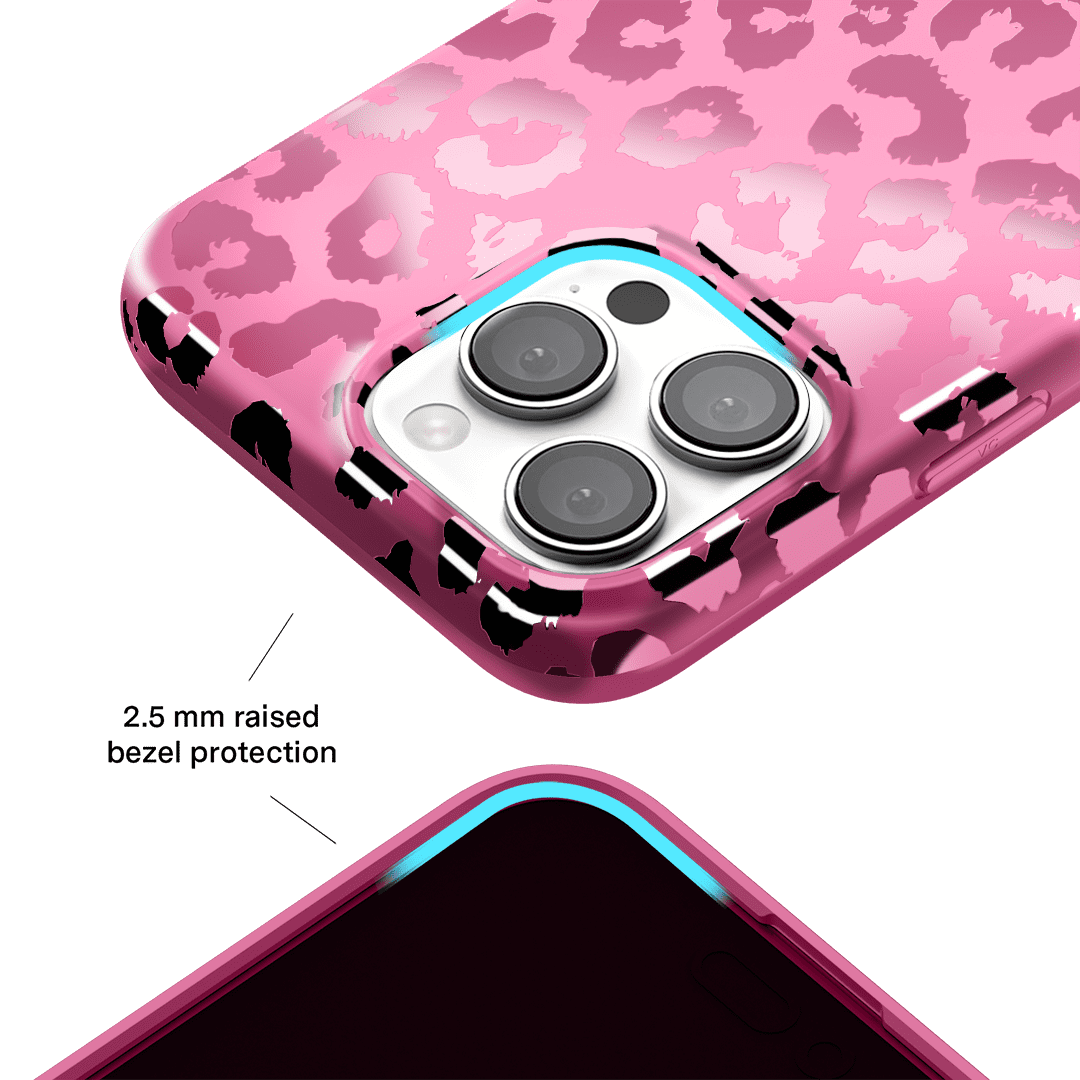 VELVET CAVIAR for iPhone 16 Pro Case - Compatible with MagSafe - Cute Protective Phone Cases for Women - Metallic Pink Ruby Leopard Cheetah Print