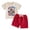 Beige, variant on enyan 4th of July Baby Boy Outfit USA Flag Short Sleeve T-Shirt Shorts Red White And Feral Racoon Fourth of July Clothes Beige,2-3 Years
