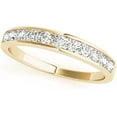 thumbnail image 2 of JewelMore 1/4ct TDW 14k Diamond Anniversary Band (H-I, I2-I3) White Gold, Yellow Gold & Rose Gold, 2 of 8
