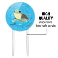 thumbnail image 6 of Acrylic Cute Turtle Swimming with Fish Cake Topper Party Decoration for Wedding Anniversary Birthday Graduation, 6 of 6