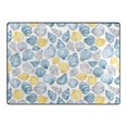 thumbnail image 4 of Ryvnso Hand Drawn Seashells Area Rug Floor Mats Non-Slip Home Carpet 80 x 58 inch, 4 of 7