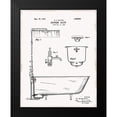 thumbnail image 2 of Donovan, Kelly 12x14 Black Modern Framed Museum Art Print Titled - Vintage Bath I, 2 of 5