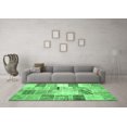 thumbnail image 3 of Ahgly Company Indoor Rectangle Patchwork Emerald Green Transitional Area Rugs, 8' x 12', 3 of 4