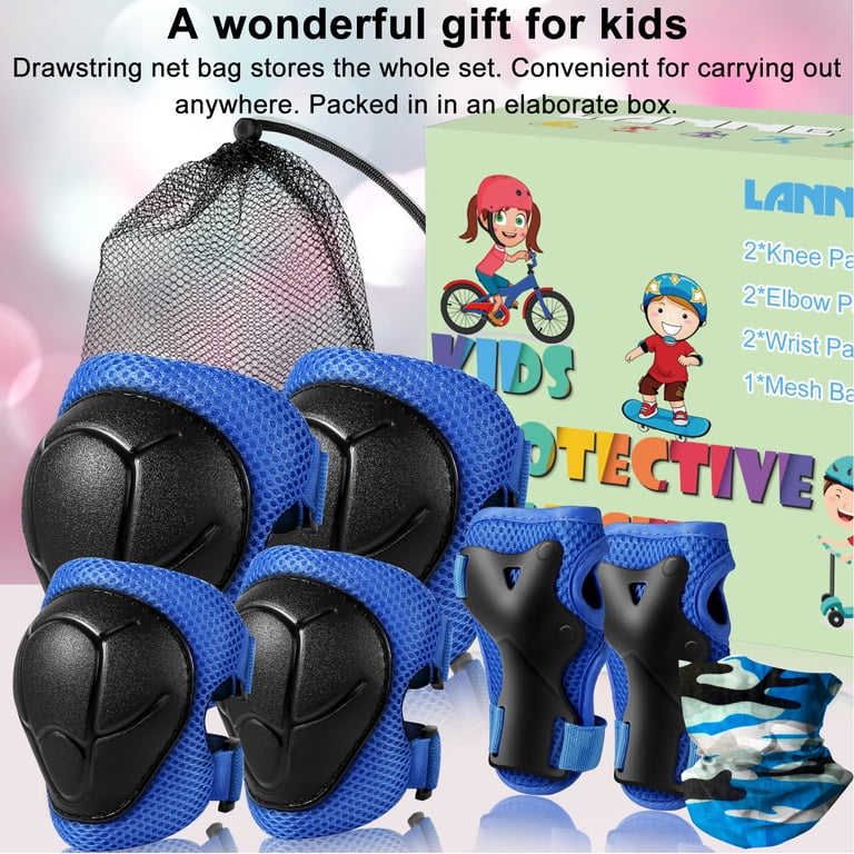 LANNEY Kids Protective Gear Set, Blue photo 6