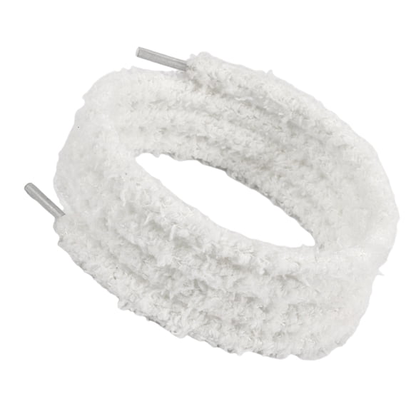 120cm Long Plush Polyester Shoelaces Soft Furry Shoe Lace Replaceable Shoe Laces Sneakers Lace for Adult Teen