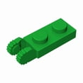 thumbnail image 3 of 20pcsMOC Parts 44302 Hinge Plate 1 x 2 Locking with 2 Fingers On End Compatible Bricks DIY Building Block Particle Kid Toy Gift Purple-20pcs, 3 of 6