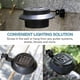 thumbnail image 3 of Solar Gutter Lights with Adjustable Bracket, Waterproof Outdoor LED Lights for Fence, Garden, Wall, Yard (Black), 3 of 5