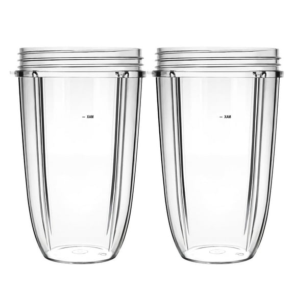 2 Pack Blender Replacement Parts for Nutribullet Blender, 32OZ Cup with Replacement Extractor Blade Compatible with Nutribullet 600W 900W Blenders