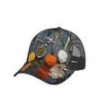 thumbnail image 7 of Disketp Various Herbs And Spices In Spoons Print Trucker Hat Men Women - Mesh Baseball SnapBack Cap, 7 of 7