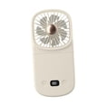 thumbnail image 4 of Mini ventilador portátil ajustable para colgar, plegable, pequeño, personal, de mano, para interiores y exteriores, playa, verano, hogar y viajes., 4 of 8