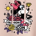 thumbnail image 3 of Disney - Minnie Mouse - Fashion Icon - Juniors Cropped Pullover Hoodie, 3 of 5