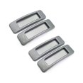 thumbnail image 1 of CHAO Juego de 4 tiradores autoadhesivos para tiradores de puertas de armarios de cocina o ventanas, color gris, 1 of 5