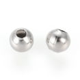 thumbnail image 2 of 100 pc Resistant 304 Stainless Steel Hollow Round Seamed Beads for Jewelry Craft Making Stainless Steel Color 4x4mm Hole: 1.5mm, 2 of 2