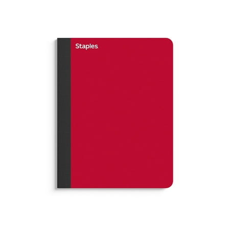 UPC: 0718103369244 | TRU RED Premium Composition Notebook 7.5 x 9.75 College Ruled Red TR58344M